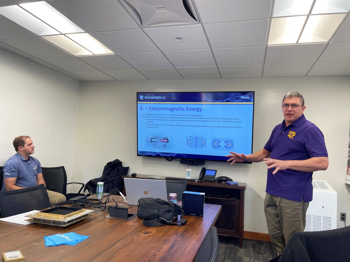AriumAE's tweet image. #AriumAE’s #Engineering Team and COPT's Project Management Team had an informative Waveguide and Secure Enclosures training session at Arium’s Columbia office with Raymond EMC Enclosures Ltd. and H&amp;amp;B Engineered Products, Inc.
