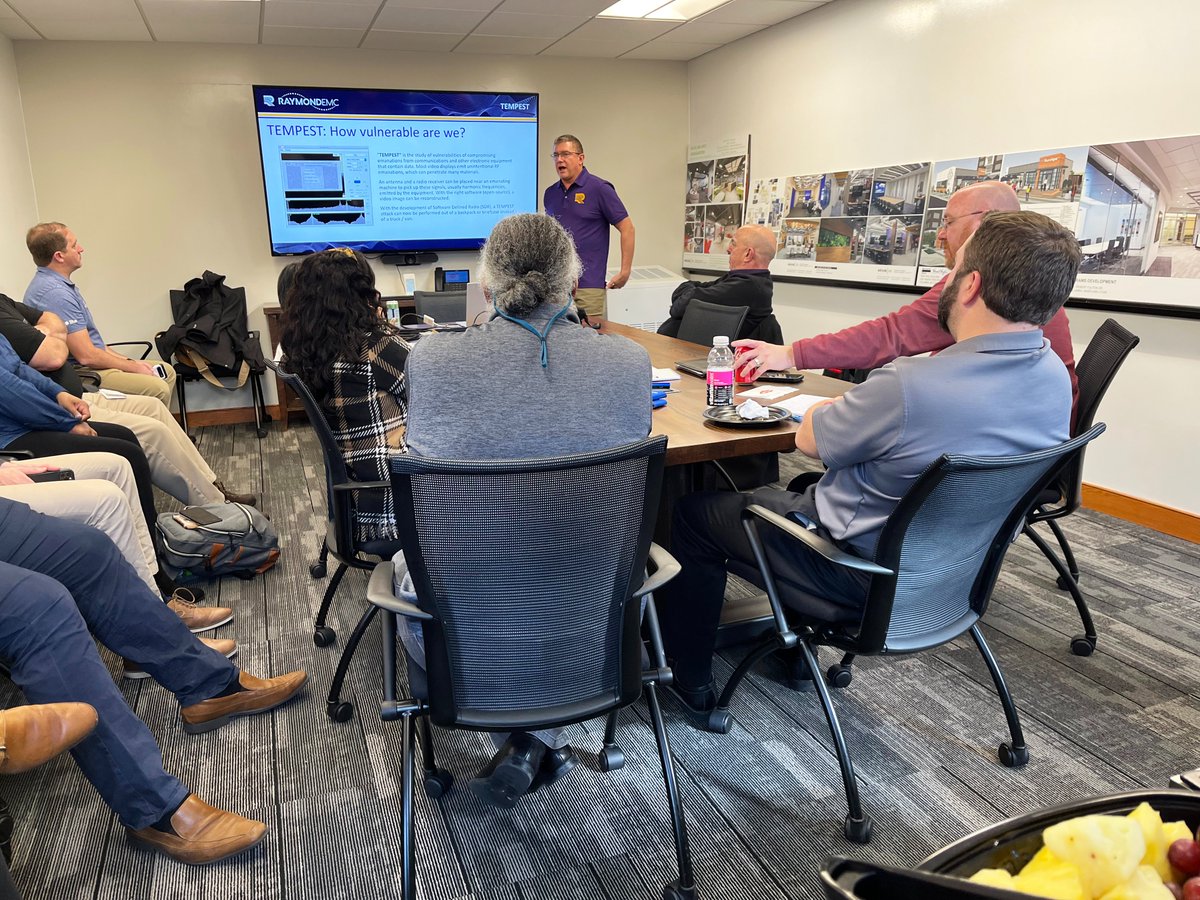 AriumAE's tweet image. #AriumAE’s #Engineering Team and COPT's Project Management Team had an informative Waveguide and Secure Enclosures training session at Arium’s Columbia office with Raymond EMC Enclosures Ltd. and H&amp;amp;B Engineered Products, Inc.