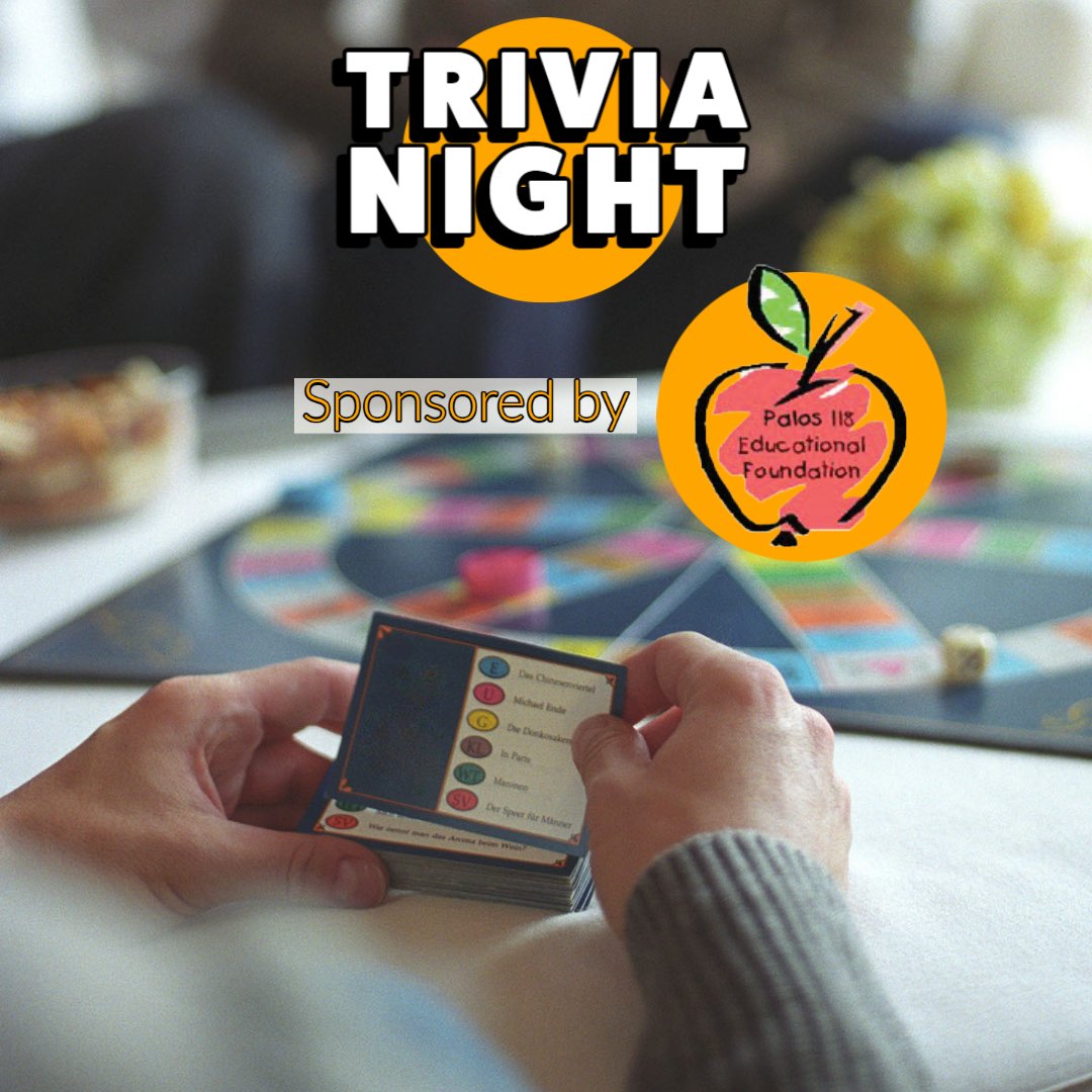 Time is running out to register your team for the Palos 118 Educational Foundation’s trivia night fundraiser on Feb. 4. All proceeds help in the Foundation's mission of raising funds for the benefit of the students of Palos 118 School District! palos118.revtrak.net/EF/ef-trivia-n…