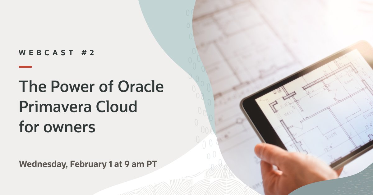 6Jones99's tweet image. What&apos;s new for public and private commercial, infrastructure and industrial owners in #OraclePrimavera Cloud? Find out on February 1! #construction #innovation #assetlifecyclemanagement social.ora.cl/60173wSx5 @OracleConstEng
