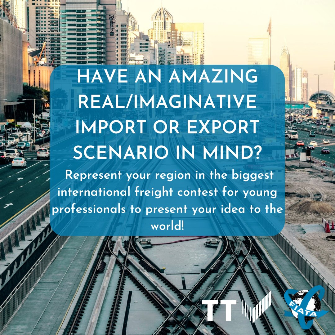 fiatafederation's tweet photo. The Young Logistics Professionals Award is your time to shine! https://t.co/maYmSzxp3a Find out more here! #FIATA #YLPAward #logistics #trade https://t.co/jDi8T9knfY