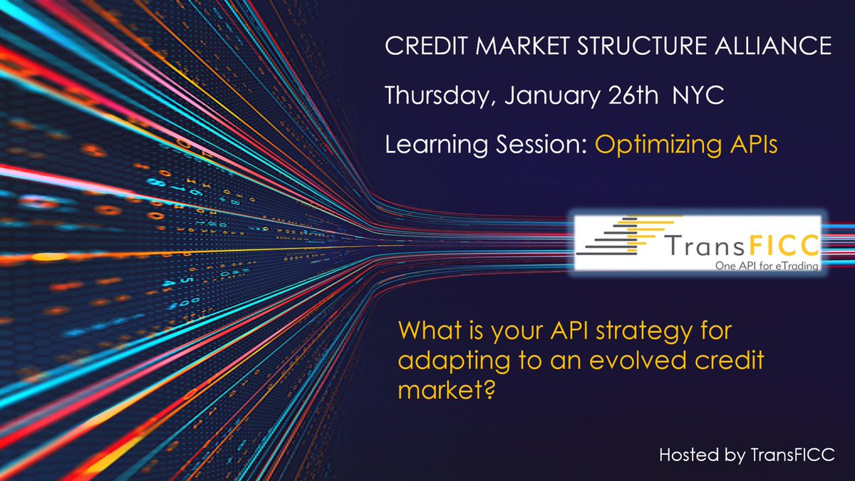 TransFICC (@transficc) on Twitter photo Looking forward to the <a href="/viablemkts/">ViableMkts</a> event this Thursday in NYC. Come and hear about Optimizing APIs Looking forward to the <a href="/viablemkts/">ViableMkts</a> event this Thursday in NYC. Come and hear about Optimizing APIs