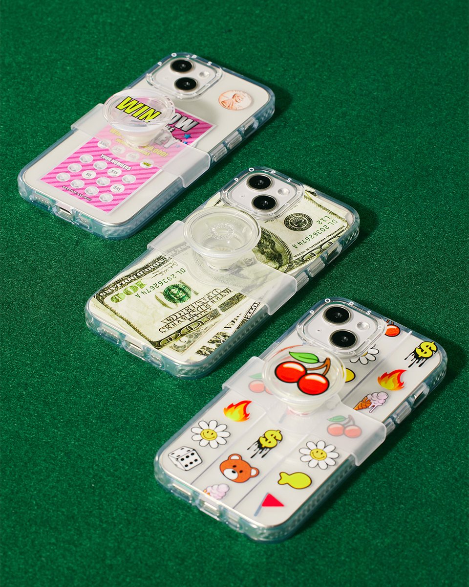 Double down on these cases. Get a case (or two) from our Feeling Lucky collection. Out now. ♠️ 💵 🍒
