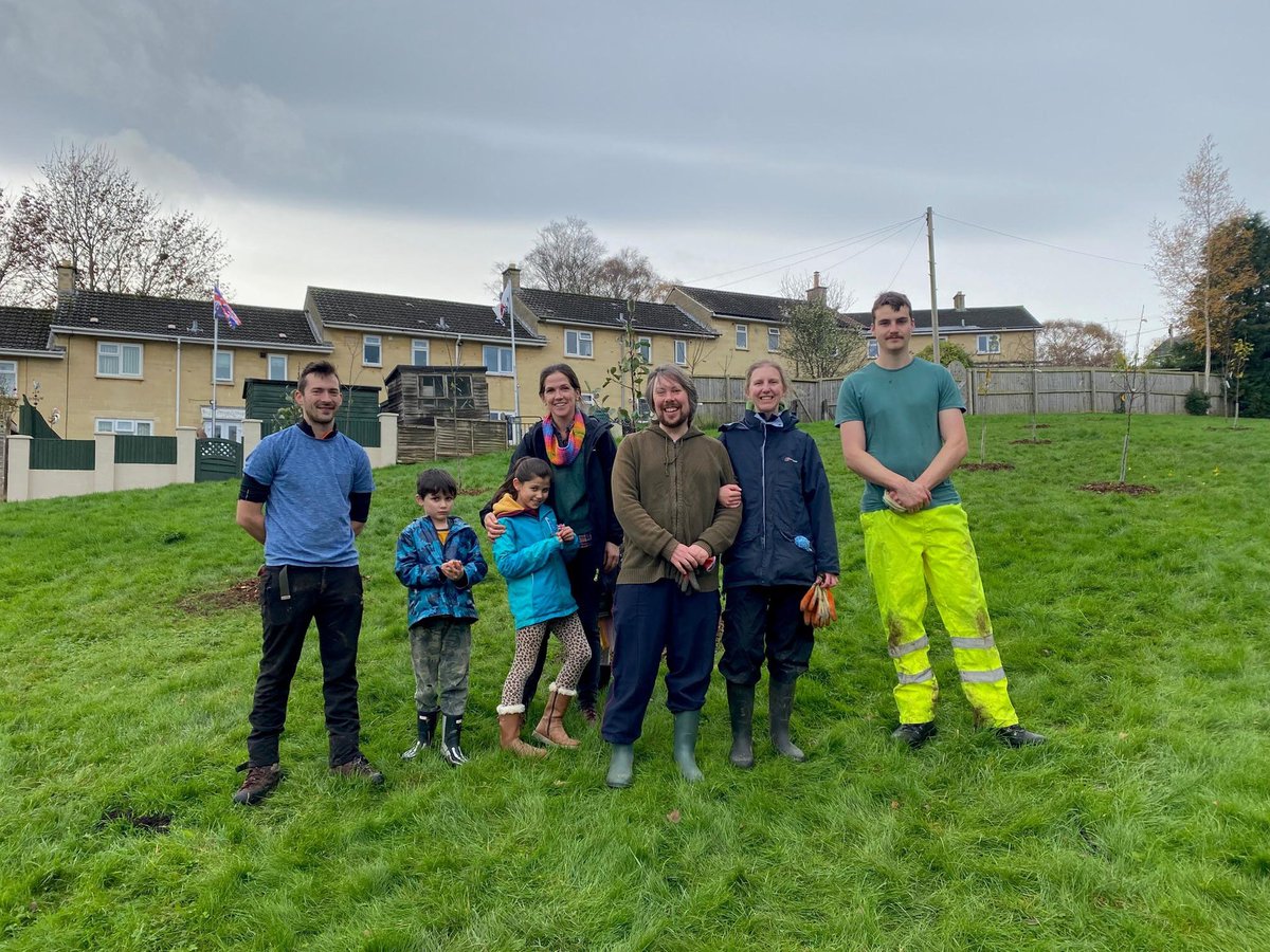 Curo_Group's tweet photo. A community orchard was recently planted on Curo land in Moorfields, Bath. “The trees will provide apples, pears and plums for the local community for years to come,” said Joe Robson, Curo's Senior Aboriculturalist. https://t.co/G2VYWBo5ta