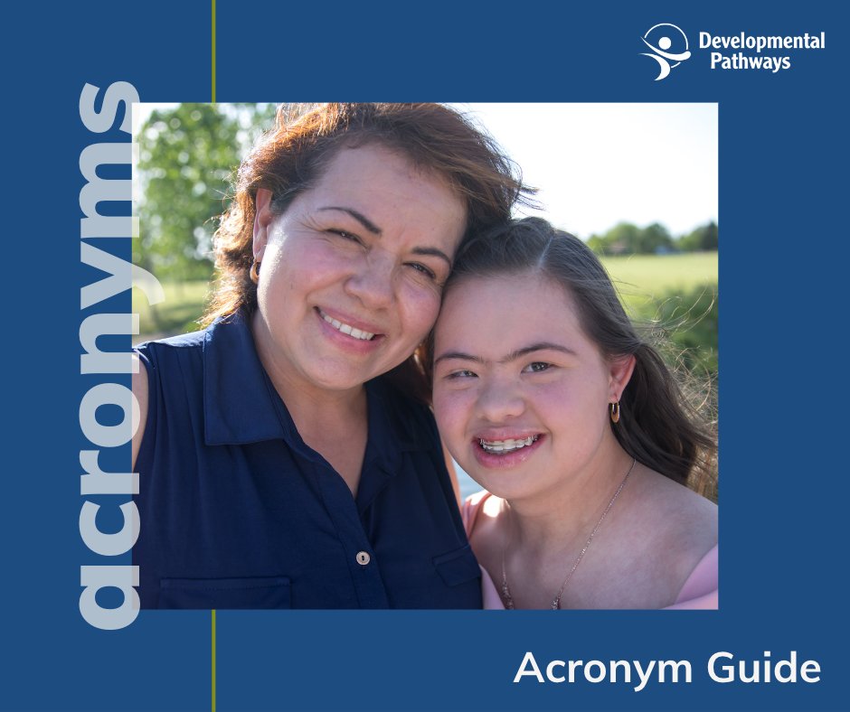 dev_pathways's tweet photo. Are you new to the disability system or still trying to understand its language? If so, our new acronym guide might be a great tool for you!

It's available for download in our newest blog here: https://t.co/ZSxAxpi0Ko. https://t.co/jxQ6YOHhat