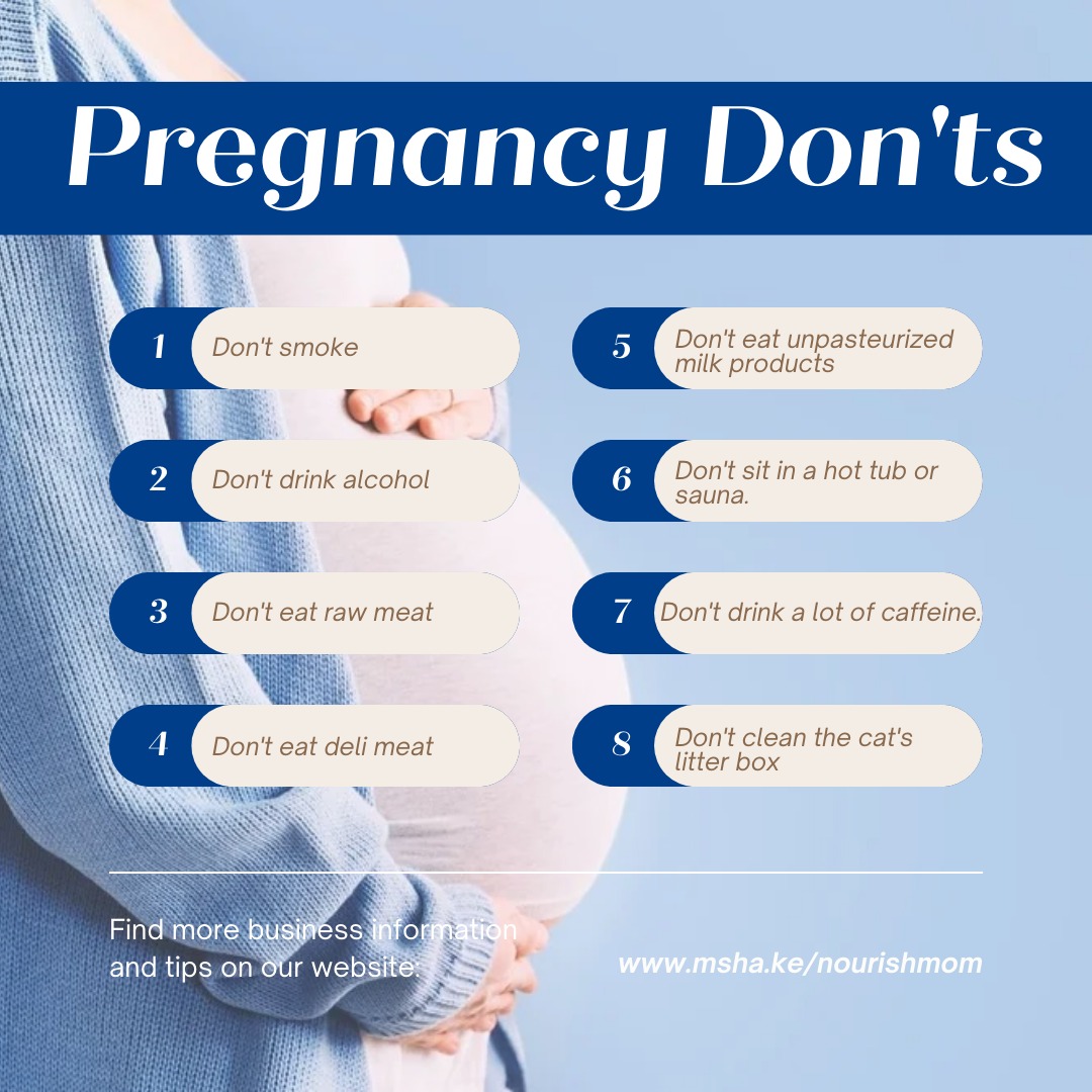 'Pregnancy Don'ts' refers to certain activities or behaviors that are generally considered to be unsafe or not recommended during pregnancy. 

#postpartum
#postpartumfood
#postpartumhealth