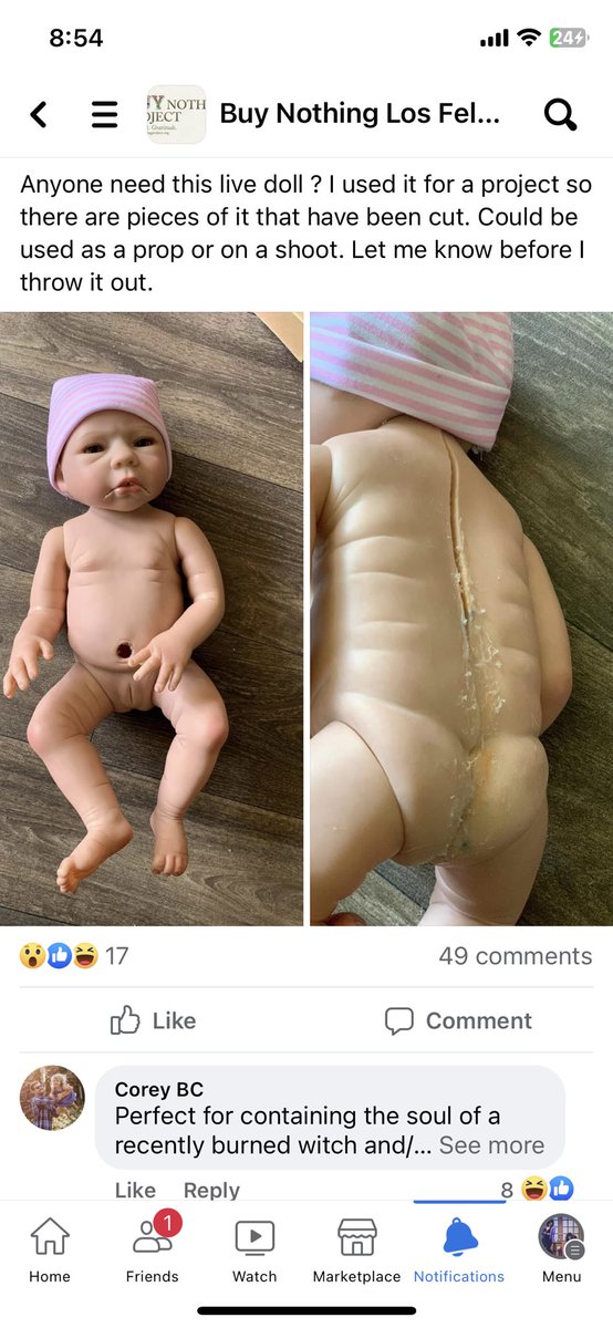 I posted this doll I used for a sample project in #buynothing group and this is the thread . At the end is what became of the doll.