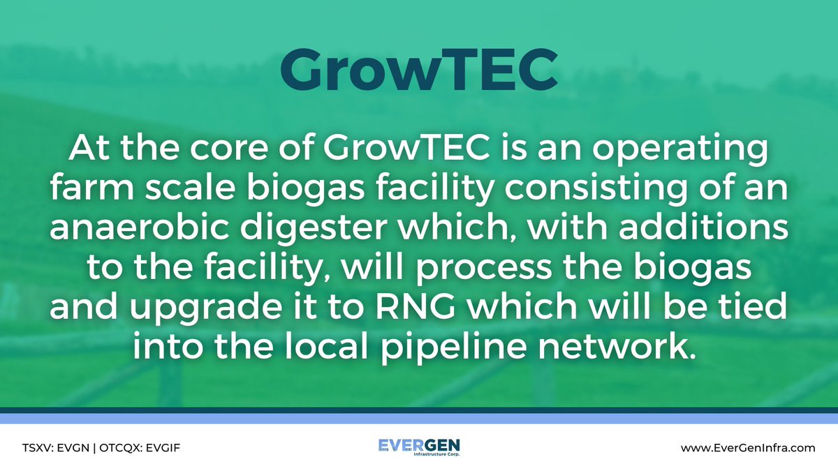 EverGenInfra's tweet photo. #EverGen is a 67% partner in the #GrowTEC project.
Phase 1 of the development is expected to produce 80,000 GJ of RNG annually, and the Phase 2 expansion is expected to add an additional 60,000 GJ of RNG annually for a total of 140,000 GJ!
Learn more: https://t.co/OR5fUur1ET https://t.co/gdNgL2BNz9