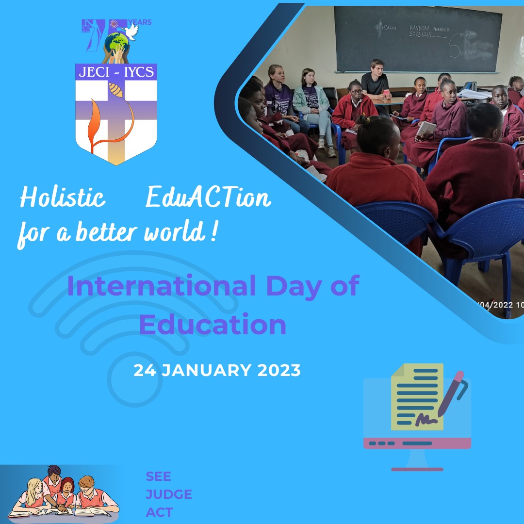 On this occasion we continue to promote  holistic education for all, raising awareness, and advocate for a safe learning environment &amp; actions that foster the safety of children and youth in learning institutions #internationaldayofeducation #iycsjeci