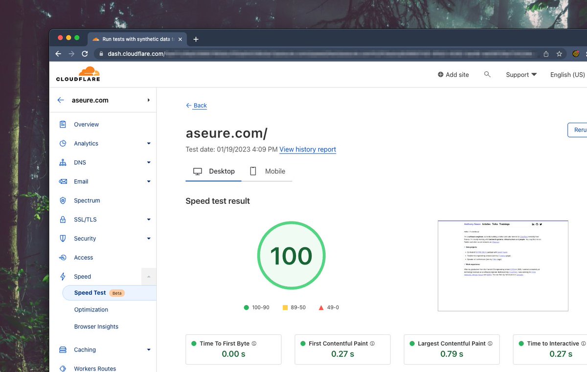 Anthony Seure (@aseure) on Twitter photo After 6 months at <a href="/Cloudflare/">Cloudflare</a>, I'm really proud to announce our first team launch 🚀
🔥Speed Test product🔥
Try it out and tell me what you think!
New features soon (including but not limited to):
- 📅 test scheduling
- 🌎 regional testing
- 🧡 Cloudflare features recos After 6 months at <a href="/Cloudflare/">Cloudflare</a>, I'm really proud to announce our first team launch 🚀
🔥Speed Test product🔥
Try it out and tell me what you think!
New features soon (including but not limited to):
- 📅 test scheduling
- 🌎 regional testing
- 🧡 Cloudflare features recos