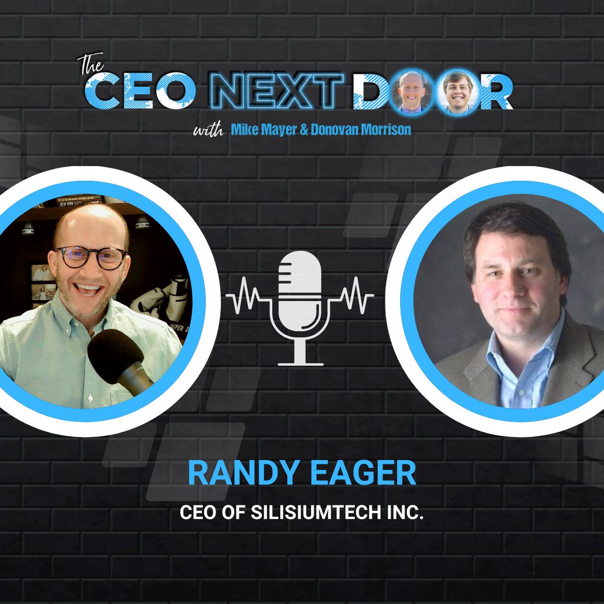 ➡️ Get ready for Episode 18 of The CEO Next Door!

The newest episode of the CEO Next Door Podcast will be available this Thursday, January 26th.

Our guest for this episode is Randy Eager, CEO of SilisiumTech Inc.

#podcast #business #entrepreneur #businesspodcast #CEOMindset