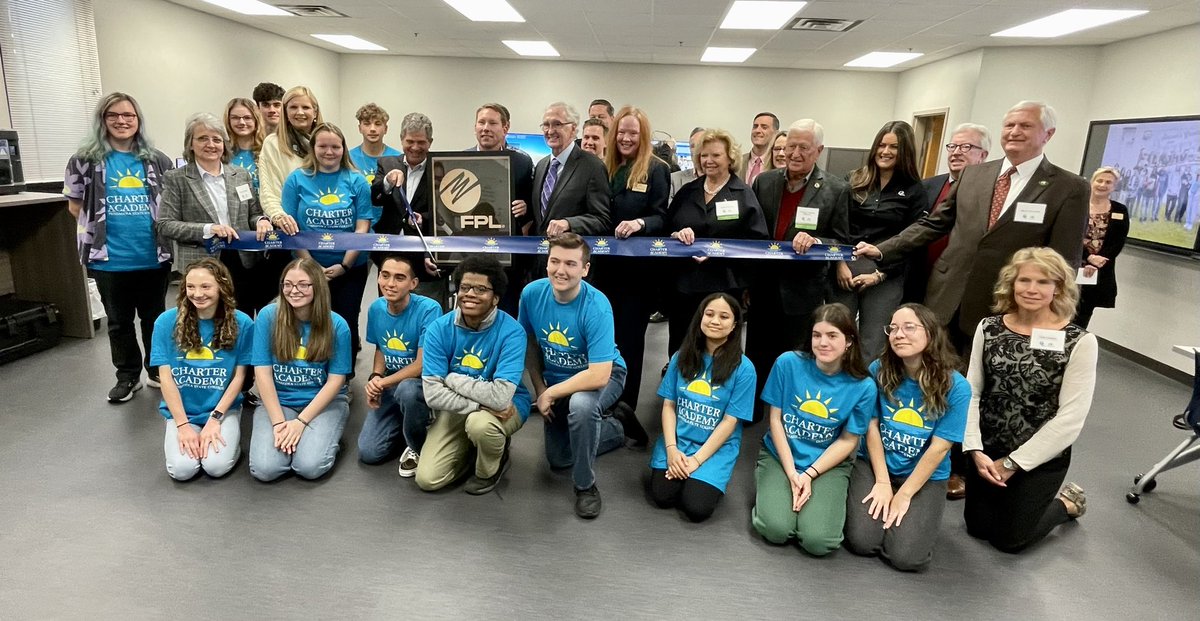 Today, the <a href="/insideFPL/">Florida Power & Light</a> Innovation Center was dedicated at the <a href="/PensacolaState/">Pensacola State College</a> Charter Academy at the Warrington campus. 

Funded by a $100,000 donation from FP&amp;L, the Innovation Center will put cutting-edge technology at student’s fingertips. 

Congratulations!