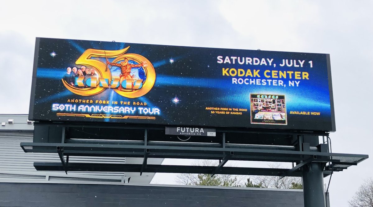 Legendary rock band @KansasBand Returns to Rochester on July 1st, 2023 on their 50th Anniversary Tour at @kodak_center 🎸 

Tickets go on sale this Friday (1/27) at 10:00am. 👉 kodakcenter.com

#490billboard #kodakcenter