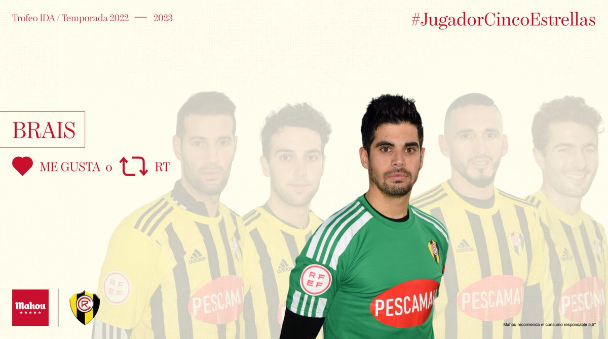 RapidodeBouzas's tweet photo. 💛JUGADOR CINCO ESTRELLAS RÁPIDO DE BOUZAS 💛

🙌 BRAIS 🙌

RT 🔃 ou MG 💛 a Brais como #JugadorCincoEstrellas da ida do Rápido de Bouzas https://t.co/ZsHLOxcE1F