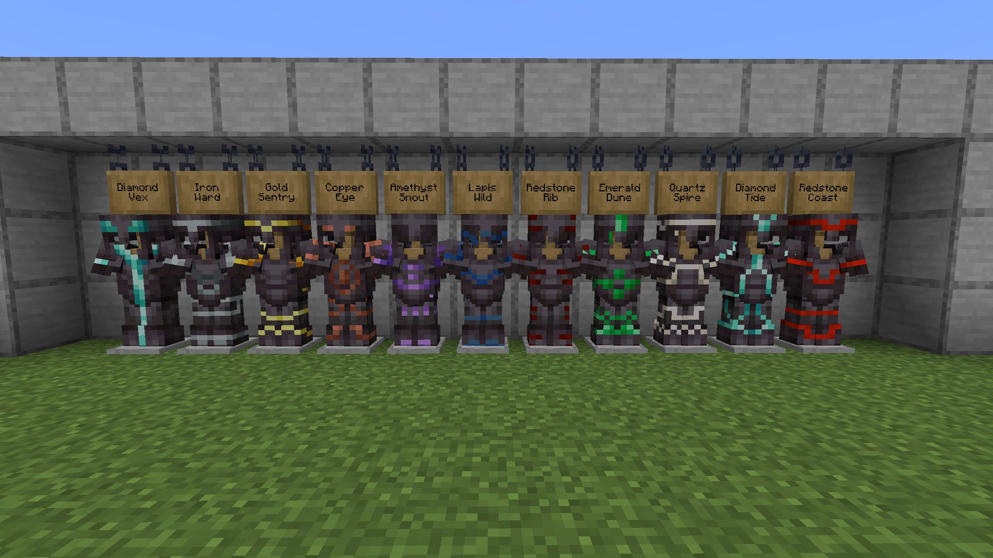 Prowl8413 on X: &ldquo;Here is Netherite armor, with each Trim + each 