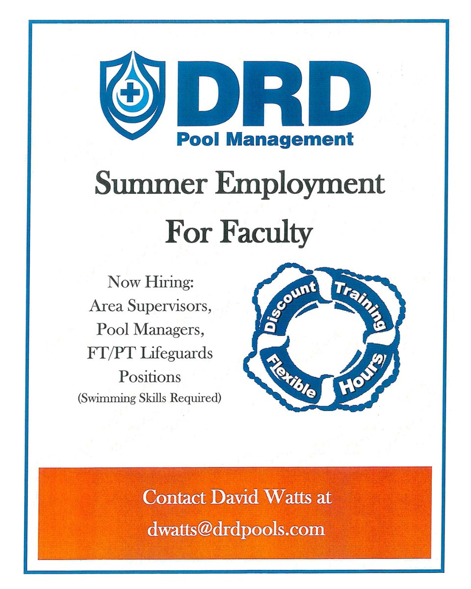 SWNJobsMD's tweet photo. Looking for #SummerWork? DRD is #Hiring for multiple positions. 

#JobSeeker #SummerJobs #CecilCounty #HarfordCounty #Employment https://t.co/DFtVvrHVLX