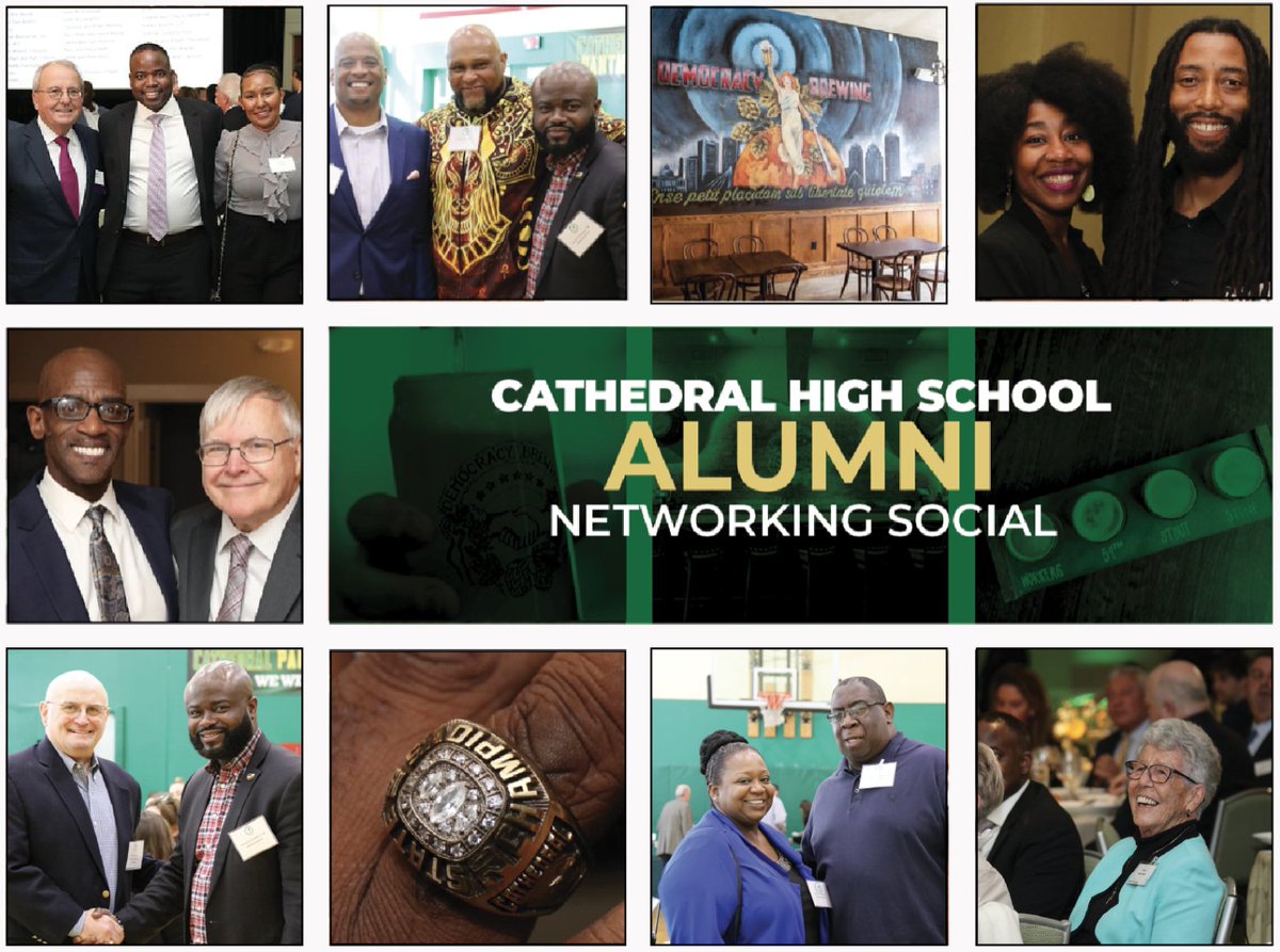 This Wednesday is Cathedral’s first ever Alumni Networking Social! Join us from 5:30-8:30pm at Democracy Brewing and bring your CHS classmates. We hope to see you there - RSVP on our website today!