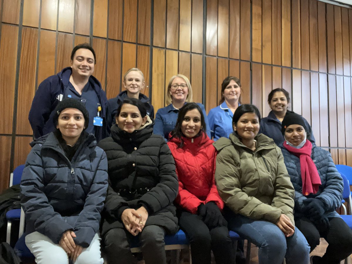 LeonardLero's tweet photo. Warm welcome to our new International Nurses here at @NorthMcrGH_NHS in today’s meet and greet. They recently arrived in the county, bringing a wealth of experience. @MFT_IRNurses https://t.co/2l1vhqr1po