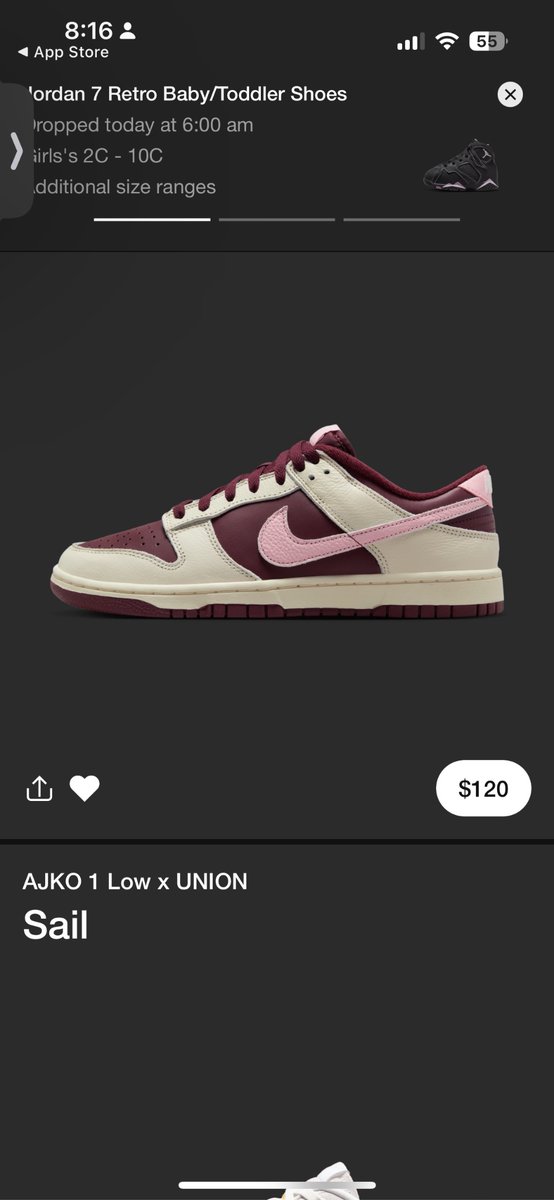 thascar100's tweet photo. NikeStore it says I’m supposed to have exclusive access on these dunks but when I click on them it’s glitched. https://t.co/LCGK05Aba8