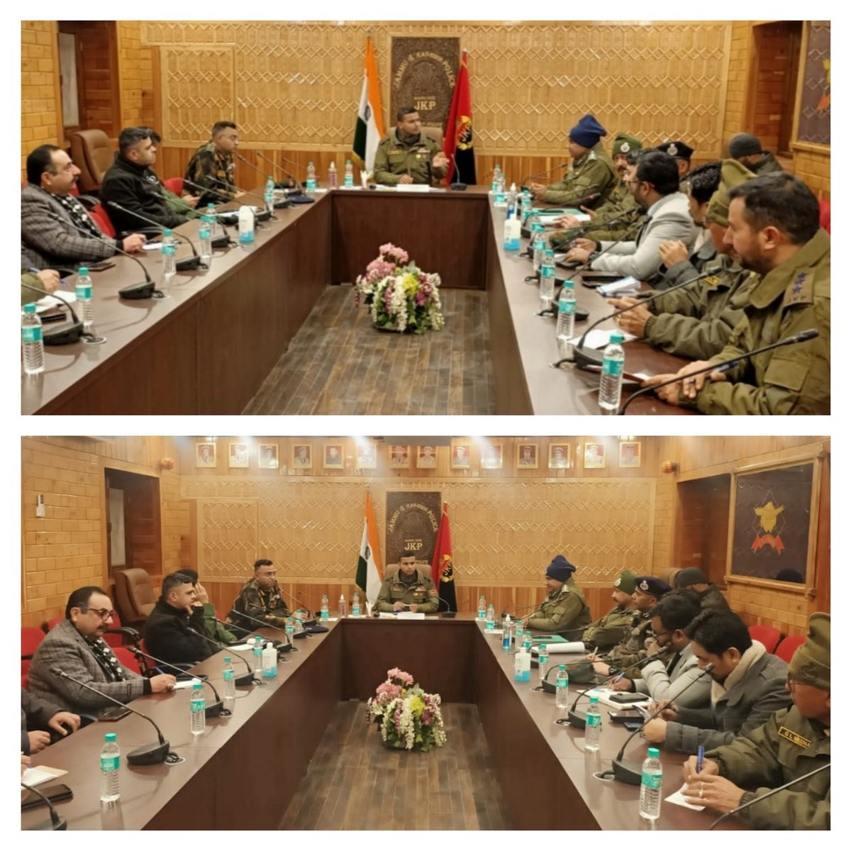 SSP Baramulla chaired Republic Day 2023 celebrations coordination meeting at DPL Baramulla which was attended by COs of Army/ BSF/ CRPF/ SSB &amp; other officers of Intelligence agencies &amp; Baramulla Police.
<a href="/JmuKmrPolice/">J&K Police</a>
<a href="/KashmirPolice/">Kashmir Zone Police</a> 
<a href="/DIGBaramulla/">DIG of Police NKR Baramulla</a> 
<a href="/Amod_India/">Amod Nagpure IPS</a>