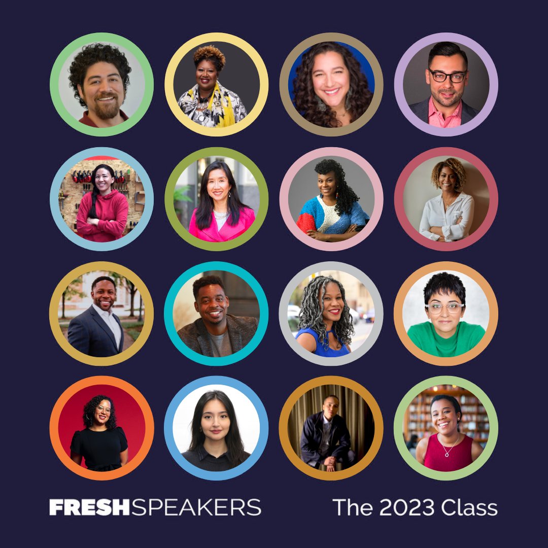 The world needs FRESH perspectives &amp; these 16 leaders are shaking things up with their world-changing work. 

From the pulpit to policy change, our new speakers refuel our hope for the future by shining a light on issues that affect us all. Learn more: bit.ly/FRESHSpeakers2…