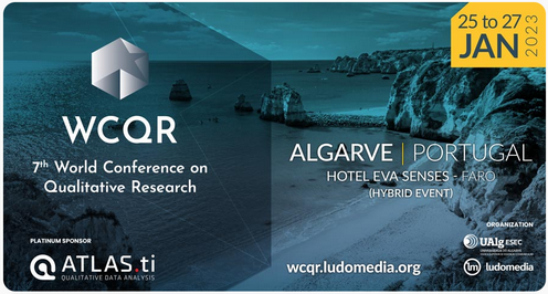 ATLASti's tweet photo. We proudly support the 7th World Conference on Qualitative Research as its Platinum Sponsor!
https://t.co/tvReulMaQ6
Join us in Algarve, Portugal, or online on January 25-27, 2023, for this insightful and impactful hybrid event to discuss research and #ATLASti!
#WCQR https://t.co/LuufQIEYwz