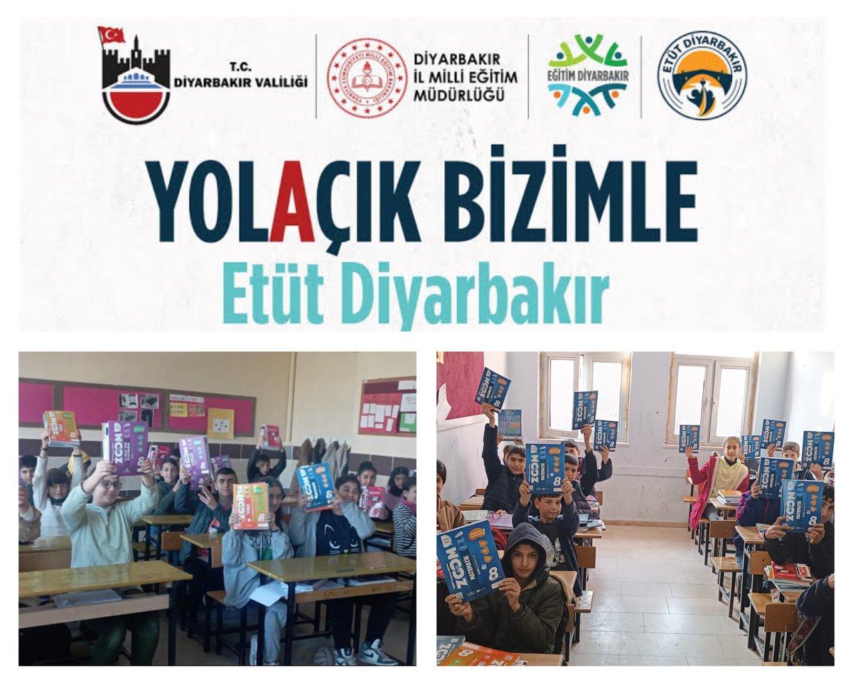 Diyarbakirmem's tweet photo. 📕“Etüt Diyarbakır Projesi”📗kapsamında öğrencilerimizin akademik başarılarına katkı sunmak amacıyla ilave kaynak kitap desteğinde bulunan Valimiz/Büyükşehir Belediye Başkan V. Sayın Ali İhsan Su'ya öğrencilerimiz adına teşekkür ederiz.

@tcmeb
@aliihsansu_
@Murat4Kucukali https://t.co/EXcRRjZ4Yb
