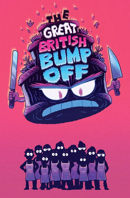 My variant cover for The Great British Bump-Off #1! This April from ,  and  for . 