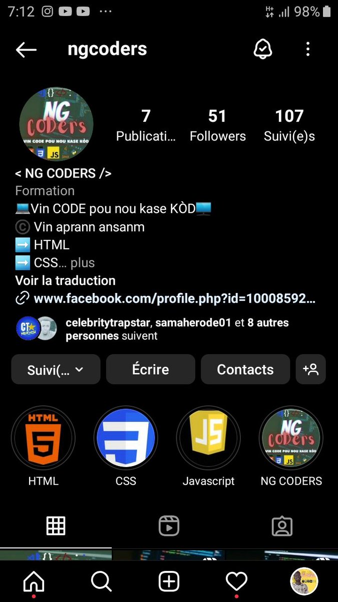 MrJBoyHaiti's tweet image. NG CODERS
Men lyen kont Instagram pou Nou konn plis de NG CODERS
instagram.com/tv/Ce7ePpuAss0…
#Code404 #CodeNewbies #CodeWeekBootcamp #BlackTechTwitter #CSS #CSS3 #DEVCommunity #DevOps #html #freecodecamp #code #Coder #Coder #BlackTechTwitter #CSS #CSS3 #100DaysOfCode