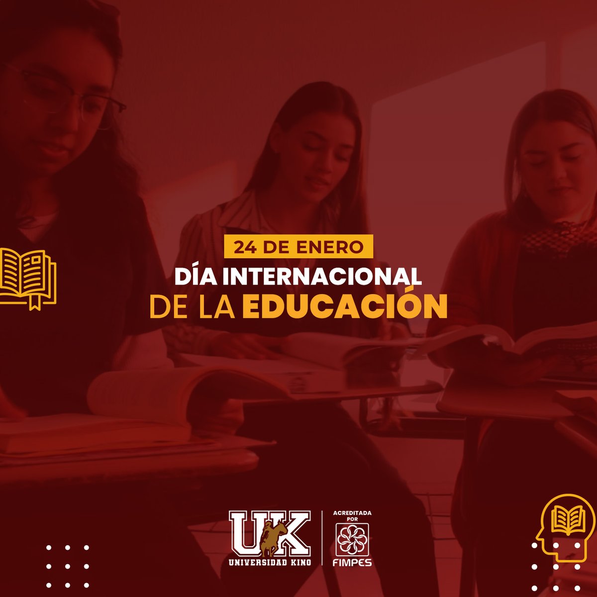 En el Día Internacional de la Educación, dediquemos un momento a apreciar el poder de la educación.
Es un día para reconocer el poder del conocimiento y su potencial para transformar vidas.👩‍🎓✨
#Educación #SoloLosMejores #UniverisidadKino #Unikino