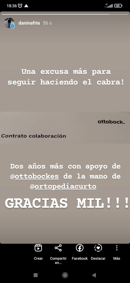 daninafria's tweet photo. Poco más que añadir...seguiremos haciendo el cabra, en bici o a pie con más facilidad!
Gracias y mil veces gracias!
@ottobockes 
@CurtoOrtopedia https://t.co/7usUDQOhnr