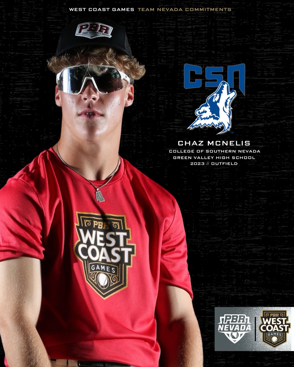 PrepBaseballNV's tweet photo. #WCG22 | Team Nevada Commits

The 2022 West Coast Games #TeamNevada Commit List continues to grow! #BeSeen 

Chaz McNelis - CSN
Tyson Staheli - CSI
James Starkus - Shoreline CC
Brandon Swanson - CSN

Team NV Commits
https://t.co/xWS6LBHzwj https://t.co/PZ5p6WjjQU