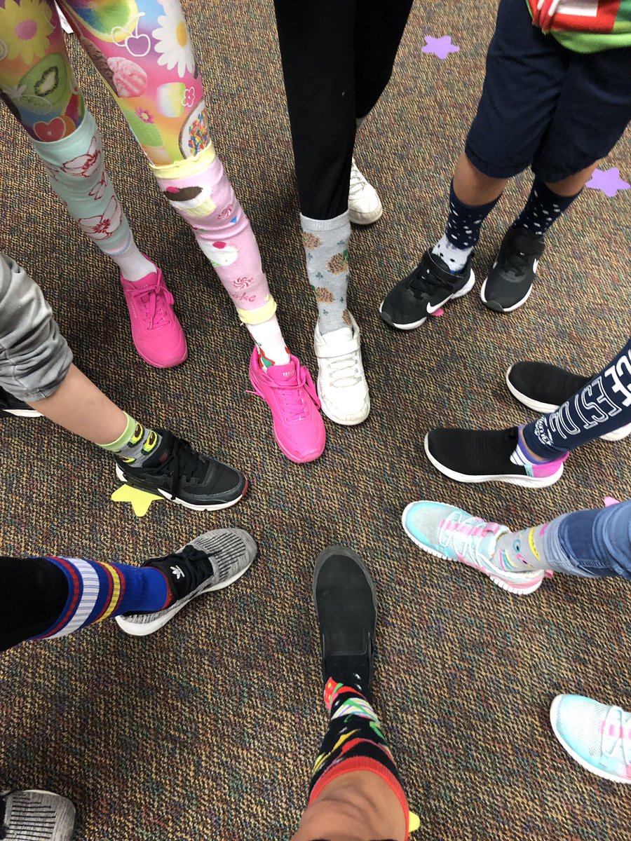 karenwlively's tweet photo. Crazy socks to remind us of our digital footprints. #ilovesse @StanleyStampede https://t.co/88M7OfYwEx