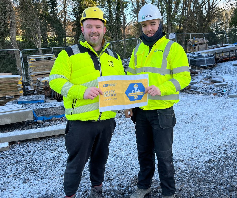 Geda_Const's tweet photo. #TeamGEDA are taking part in the @cefni1's #SafetyReboot2023 which encourages construction companies to stop work for 15 mins, to focus purely on #HealthandSafety.
Our Knock Rd team got involved last week, focusing on the reduction of pollution on site.
#ThinkSafety #ThinkGEDA https://t.co/F42W7kOAL3