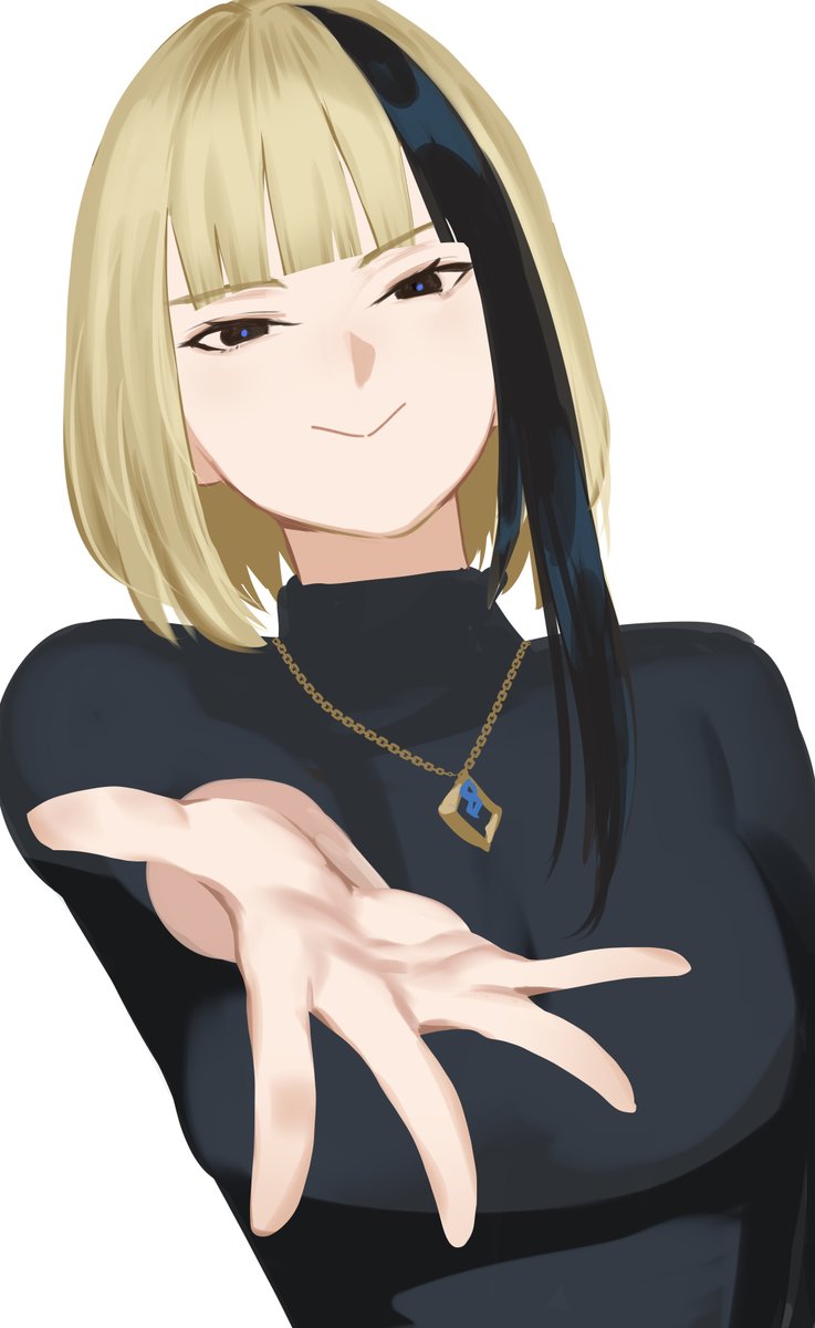 「stop. hand over your vtuber ref sheet 」|ExTrident || comm closedのイラスト