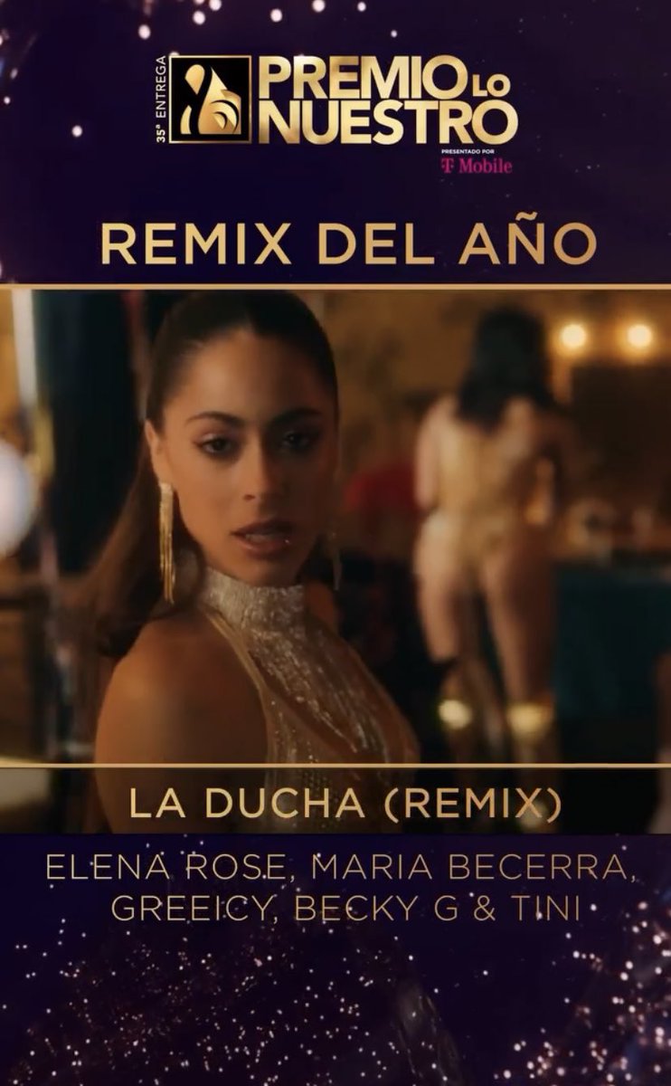 fcotinispt's tweet photo. A música La Ducha (Remix) encontra-se nomeada para a categoria “Remix del Año” nos Prémios Lo Nuestro! 🏆

#tinistoessel #laducha #remix #nomeação #remixdelaño #premioslonuestro https://t.co/da694nopG2