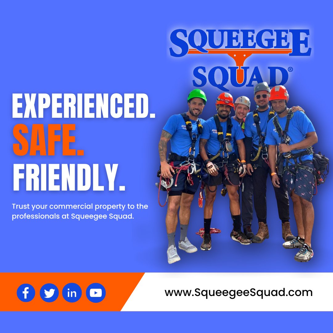 Our crews are the BEST! Find a Squeegee Squad near you to experience our top tier customer service. 🤩

#squeegeesquad #customerservice #windowwashing #cleanbusiness