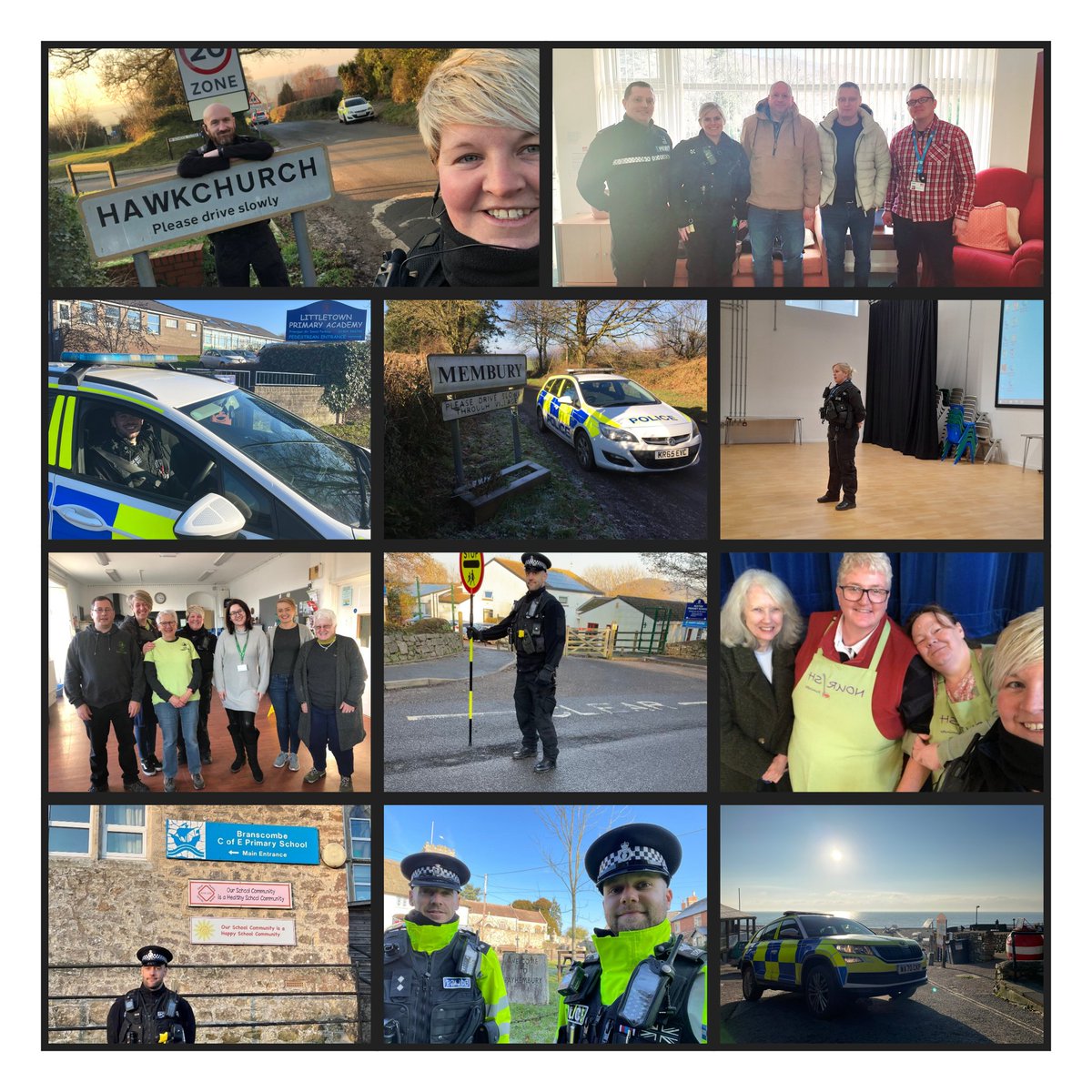 Today has consisted of meetings in Sidmouth with the housing team. School visits at Branscombe, Littletown and Sidmouth college. Partnership working in Axminster at The Hub Day and Axe Valley family support. Not to mention the Police Surgery in Honiton
#neighbourhoodpolicingdevon