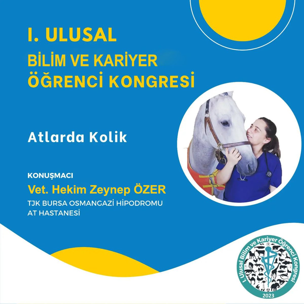 Mart'ta düzenleyeceğimiz kongremizde At Hekimliği alanında uzmanlaşmış hocalarımızdan Vet. Hek. Zeynep ÖZER bizlerle beraber olacak,
Gelişmelerden haberdar olmak  için takipte kalın...
@tequila_anejo
#kongre #veterinarian #surgeon #speaker #studentcongress #pet #animals #horse