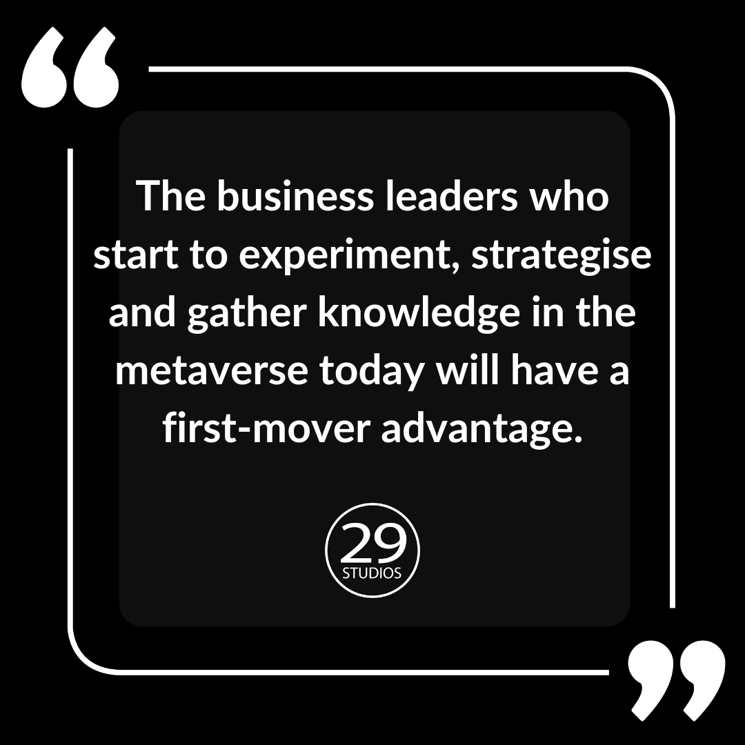 29studios's tweet photo. Are you an early adopter? 

Exploring #metaverse technologies should be a top priority for companies across industries in 2023, with mainstream adoption of #Web3 on the horizon.

Stay tuned to learn more about the metaverse, Web3 and beyond from the #29ERS. https://t.co/qq70arcacf