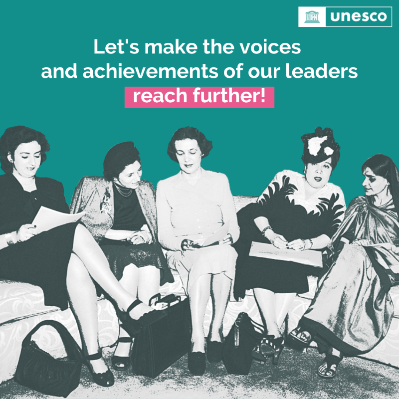 UNESCO's tweet photo. Peace agreements are 35% more likely to last 15 years when women are included in peace processes.

Tag a woman leader that you want the world to know.

Happy #WomenInMultilateralism Day!