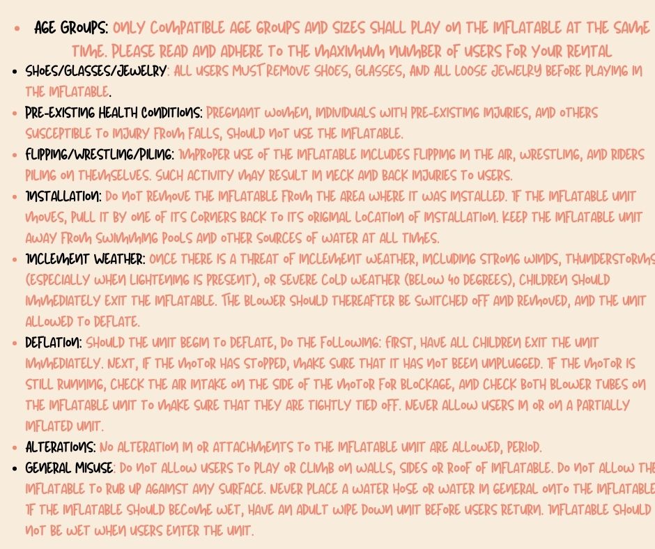 bouncing_br's tweet image. Just a little Education of Our policies here at Bouncing off the Walls #spacewalk #bouncingoffthewallsbr #funjump