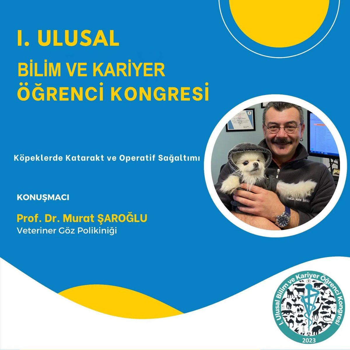 Mart'ta düzenleyeceğimiz kongremizde sevilen hocalarımızdan Prof. Dr. Murat ŞAROĞLU da bizlerle beraber olacak,
Gelişmelerden haberdar olmak  için takipte kalın....
<a href="/saroglum/">murat şaroğlu</a>
#kongre #veteerinaria #veterinarian #surgeon #speaker #professor #studentcongress #pet #animals