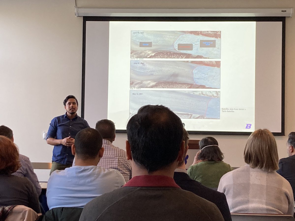 Ellyn Enderlin (@glacier_doc) on Twitter photo <a href="/kcaman01/">KC Aman</a> gave an awesome accessible explanation of his MS thesis research on #Greenland glacier terminus ablation (iceberg calving + melt below the water) for the <a href="/BoiseState/">Boise State University</a> Graduate College’s 3 Minute Thesis competition! <a href="/BoiseStateGeos/">Boise State Geo</a> <a href="/kcaman01/">KC Aman</a> gave an awesome accessible explanation of his MS thesis research on #Greenland glacier terminus ablation (iceberg calving + melt below the water) for the <a href="/BoiseState/">Boise State University</a> Graduate College’s 3 Minute Thesis competition! <a href="/BoiseStateGeos/">Boise State Geo</a>