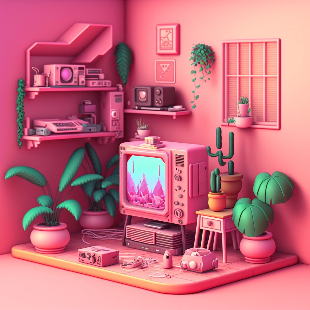 ASSIILY's tweet photo. pink retro room… #3dcute #3denvironment #gameart #dillustration #3dmodeling #blenderart #COMPETITION  #digitalart #digitalillustration
#3dgameart #stylizedart #3d #dart #lowpolyart #lowpoly3d #stylized #art #cuteart #ArtistOnTwitter  #styliezd #buildingart #backgroundart https://t.co/2mdKQJncne
