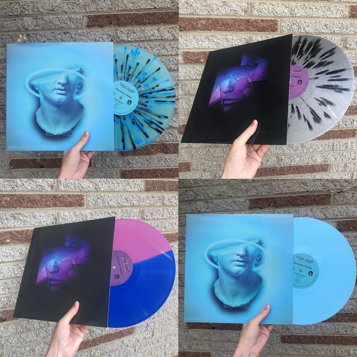 Happy 2023 Everyone!👋We are dropping two albums from one of our favorites: Electronic Visions. “Sound System” and “Illusion of Time”😱There are 2 color variants for each album🥴🎶Both albums will be available individually and in bundle form on Friday 01/27 at 9:00am PST 🕘