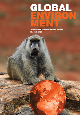 ‘Global Environment’ 16.1 is now available online! This special issue on ‘New Geographies in Animal History’ is guest edited by Regina Horta Duarte, Sandra Swart and John Soluri. Online here: [ingentaconnect.com/content/whp/ge…] <a href="/GlobalEnviron12/">Global Environment</a> <a href="/ReginaHortaDua2/">Regina Horta Duarte</a> <a href="/WildPasts_/">Sandra Swart</a> #envhist