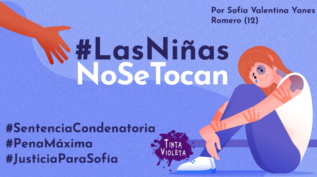entintavioleta's tweet photo. 📢 Pedimos #JusticiaParaSofia una niña de apenas 12 años, víctima de violación.

❌ Basta de violencia sexuales contra las niñas, exigimos #SentenciaCondenatoria y #PenaMaxima para el responsable.

#LasNiñasNoSeTocan https://t.co/hXb3cCS9Da