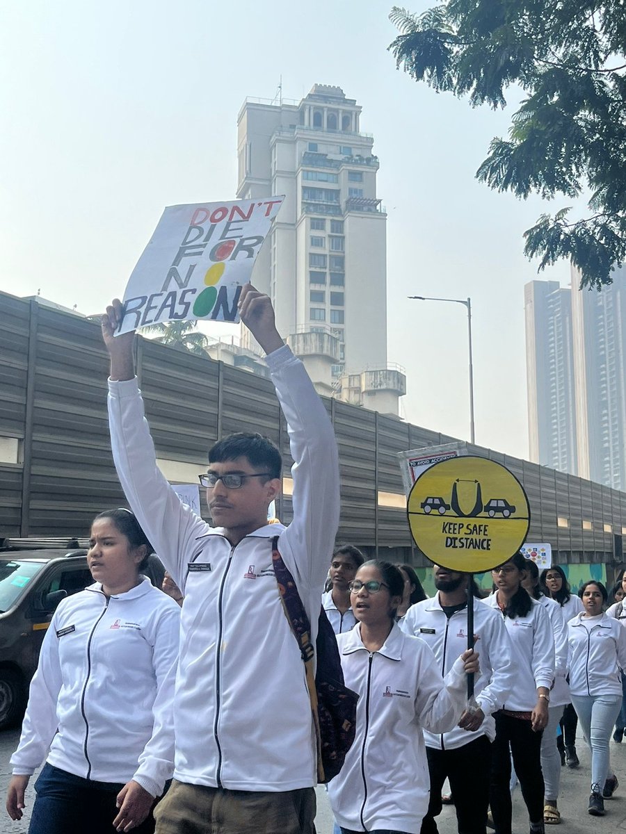 Awareness Rally on #RoadAndTransportSafety 🚦 <a href="/ConnectingNss/">CONNECTING NSS</a> <a href="/MaharashtraNSS/">Maharashtra Goa NSS</a> <a href="/_NSSIndia/">NSS India</a> <a href="/YASMinistry/">YAS Ministry</a> <a href="/kamalkumarkar/">Kamal Kumar Kar</a> <a href="/_NSSAwards/">NSS Awards</a> <a href="/nss_uom/">NSS_University of Mumbai</a>