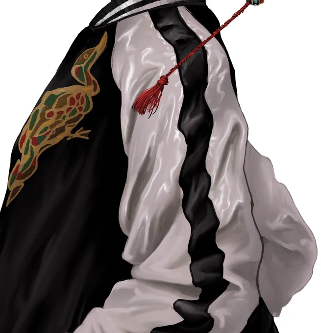 やっぱり服とかの質感描き込んでる時が一番脳汁出る 